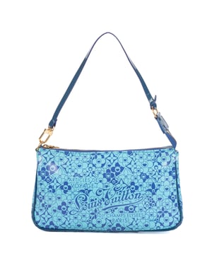 Louis Vuitton Ltd.Ed. Takashi Murakami Cosmic Blossom Pochette  en  Blue Cuero de ternero
