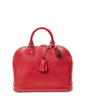 Louis Vuitton Alma PM en  rojo Cuero de ternero