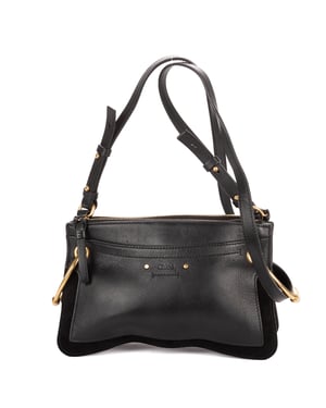 Chloé Small Roy Clutch Crossbody Small en  negro Cuero de ternero