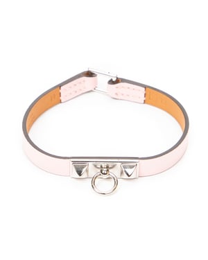 Hermès Mini Rivale Bracelet  en  rosa Cuero de ternero