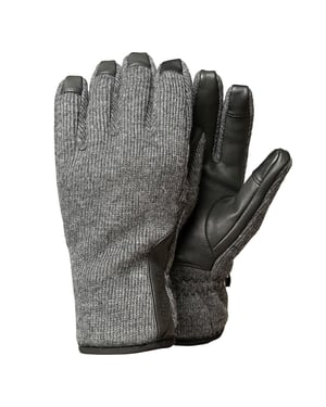 Guantes Táctiles de Invierno para Hombre con Palma de Cuero y Mezcla de Lana Impermeables
