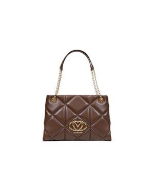 Bolso de polietileno marrón Love Moschino