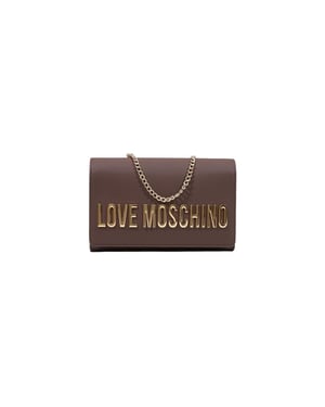 Bolso de Polietileno Marrón Love Moschino