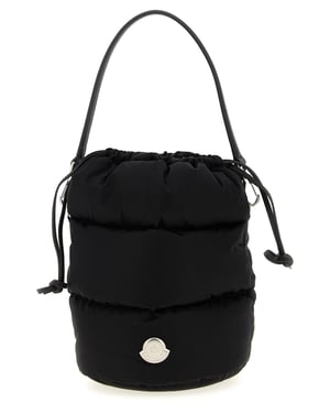 Bolso de mano de poliamida negro Moncler