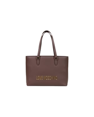 Bolso de Polietileno Marrón Love Moschino