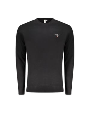 Suéter de algodón negro para hombre Accademia Militare