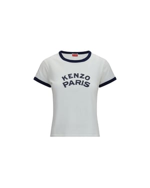 Camiseta de Algodón Blanca Kenzo