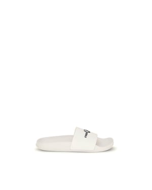 Sandalias de goma blancas Fred Perry