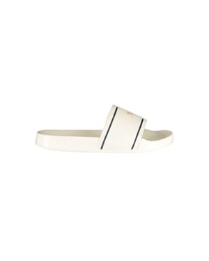 Pantuflas de mujer de poliuretano blancas Tommy Hilfiger