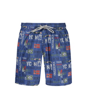 Noruega 1963 Bañador de Poliester Azul para Hombre