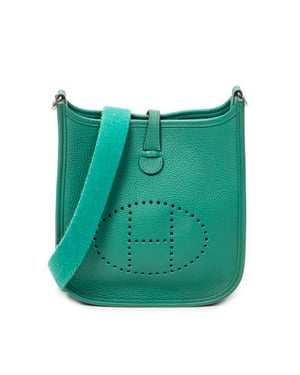Hermès Evelyne TPM en  verde Cuero de ternero
