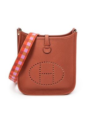 Hermès Evelyne TPM en  Brown Cuero de ternero