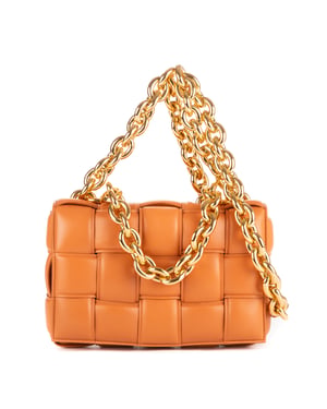 Bottega Veneta Chain Cassette  en  Bronceado Cuero de ternero