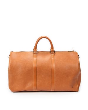Louis Vuitton Keepall 50 en  oro Cuero de ternero