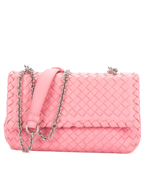 Bottega Veneta Baby Olimpia  en  rosa Cuero de ternero