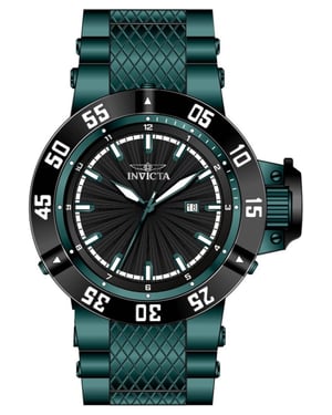 Invicta Subaqua 50793 Reloj de Hombre - Movimiento de Cuarzo - Acero Inoxidable con Esfera Negra - 50 mm