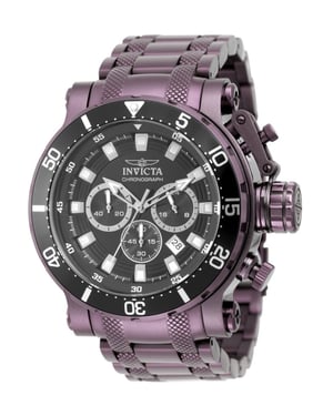 Invicta Coalition Forces 50763 Reloj de Hombre - Movimiento de Cuarzo - Acero Inoxidable con Esfera Negra - 52 mm