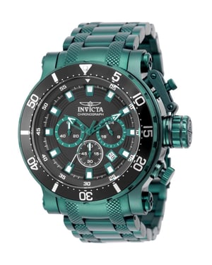 Invicta Coalition Forces 50765 Reloj de Hombre - Movimiento de Cuarzo - Acero Inoxidable con Esfera Negra - 52 mm