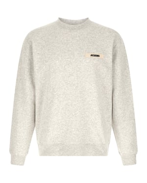 Sudadera de algodón gris Jacquemus