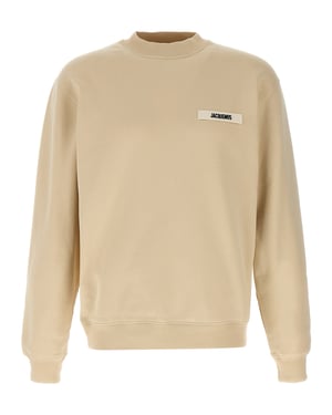 Sudadera de Algodón Beige Jacquemus