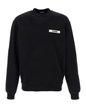 Sudadera negra de algodón Jacquemus