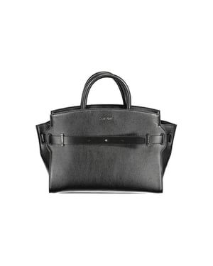 Bolso de mano para mujer Calvin Klein Nero de poliuretano