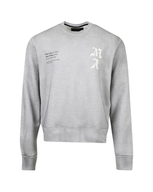 Camiseta De Cuello Redondo Solar Kings De Amiri Wes Lang En Gris Jaspeado