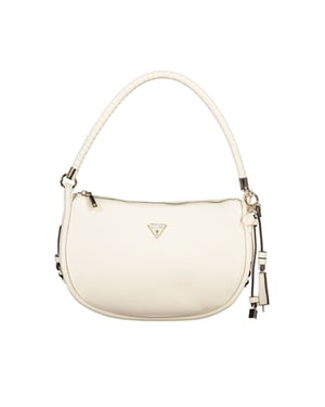 Bolso de mujer de poliuretano blanco Guess Jeans