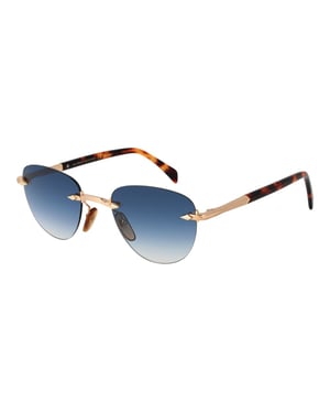 Gafas de sol metálicas doradas David Beckham