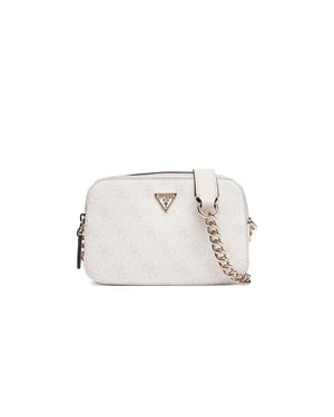 Bolso Cruzado Guess con Logo Hueso