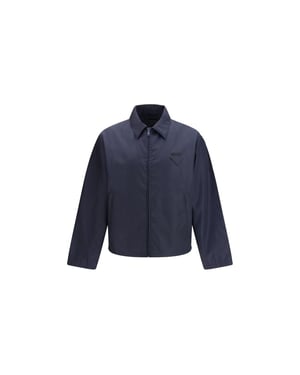 Chaqueta de Nylon Azul de Prada