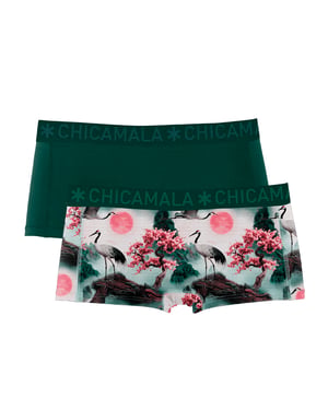 Chicamala Braguitas Bóxer para Niña - Pack de 2 - Ropa Interior para Niña