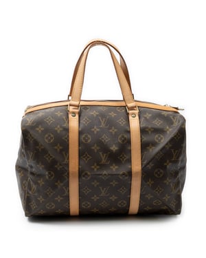 Louis Vuitton Sac Souple 35 en  marrón Lienzo recubierto