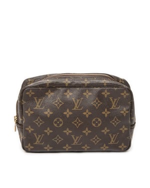 Louis Vuitton Toiletry Pouch PM en  marrón Lienzo recubierto