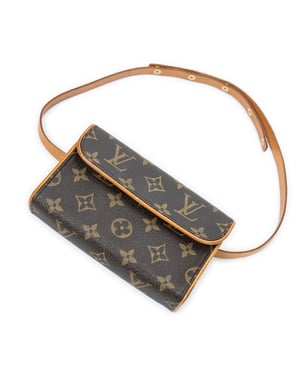 Louis Vuitton Florentine  en  marrón Lienzo recubierto
