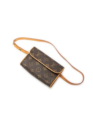 Louis Vuitton Florentine  en  marrón Lienzo recubierto