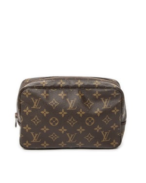 Louis Vuitton Toiletry Pouch PM en  marrón Lienzo recubierto
