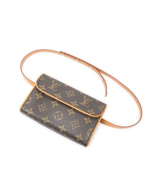 Louis Vuitton Florentine  en  marrón Lienzo recubierto