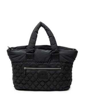 Chanel Large Coco Cocoon Reversible Tote  en  negro Lienzo