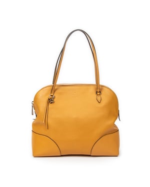 Gucci Bree Dome Tote  en  amarillo Cuero de ternero
