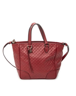 Gucci Small Bree Tote  en  Red Cuero de ternero