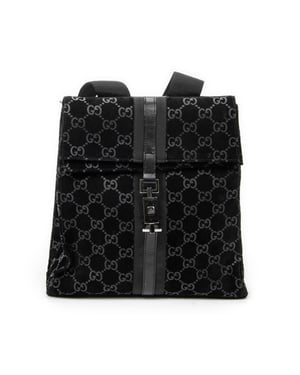Gucci Small Jackie Backpack  en  negro Lienzo
