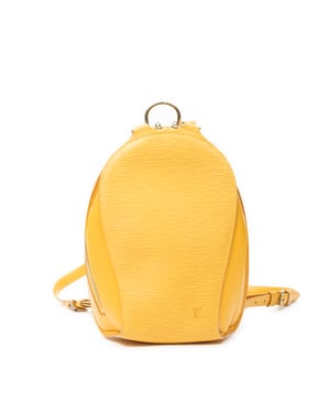 Louis Vuitton Mabillon Backpack  en  amarillo Cuero de ternero
