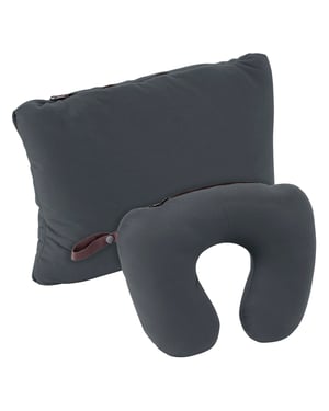 Almohada Deluxe 2 en 1 para Senderismo, Caminatas, Actividades al Aire Libre, Viajes, Soporte para Cuello y Sueño