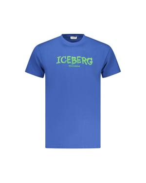 Camiseta Azul Con Logo Llamativo De Ice Iceberg