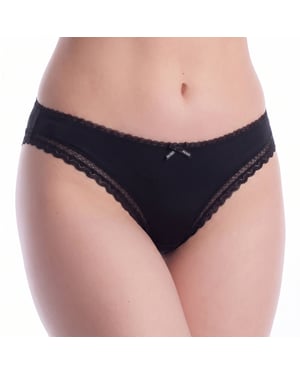 Panties de microfibra para mujeres con encaje 50545733