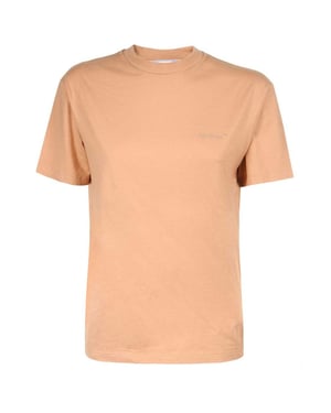 Off-White Camiseta marron de corte estandar Diag