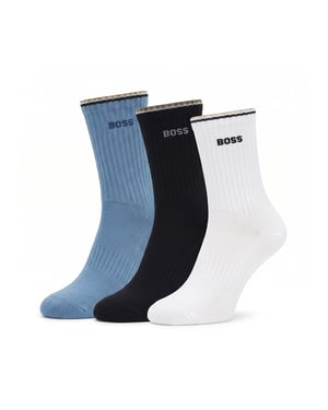 Paquete de 3 Pares de Calcetines de Hombre de Algodón hasta la Pantorrilla 50531597