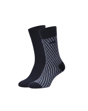 Paquete de 2 pares de calcetines de algodón para hombre hasta la mitad de la pantorrilla 50559422