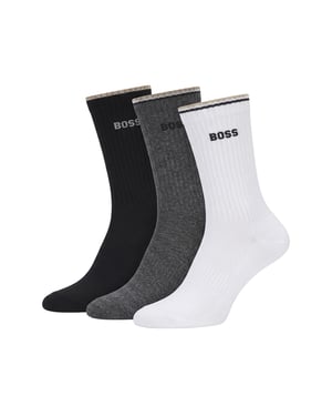 Pack de 3 Pares de Calcetines de Algodón para Hombre hasta la Pantorrilla 50531597